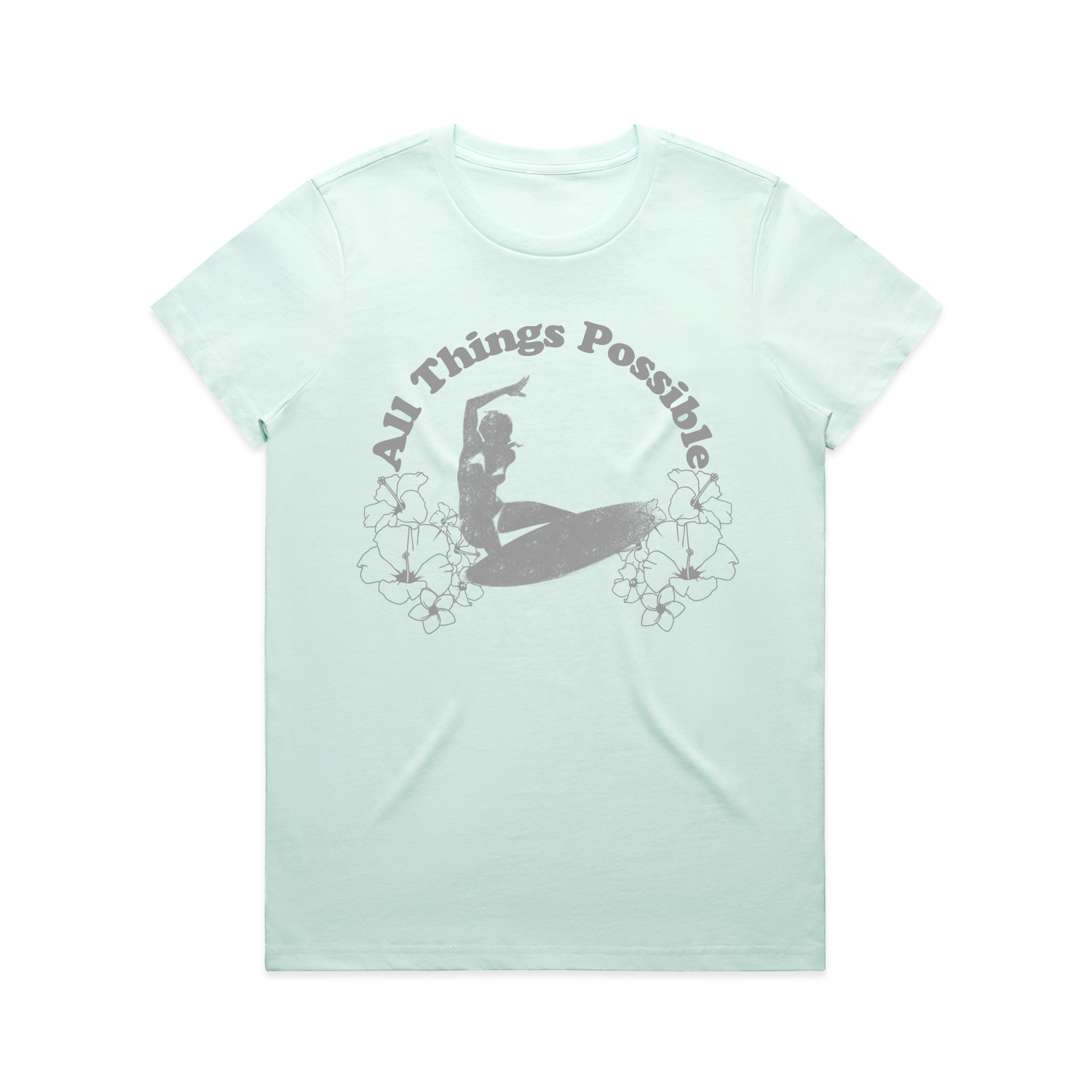 Womens Universal Tee — All Things Possible (Sea Foam)