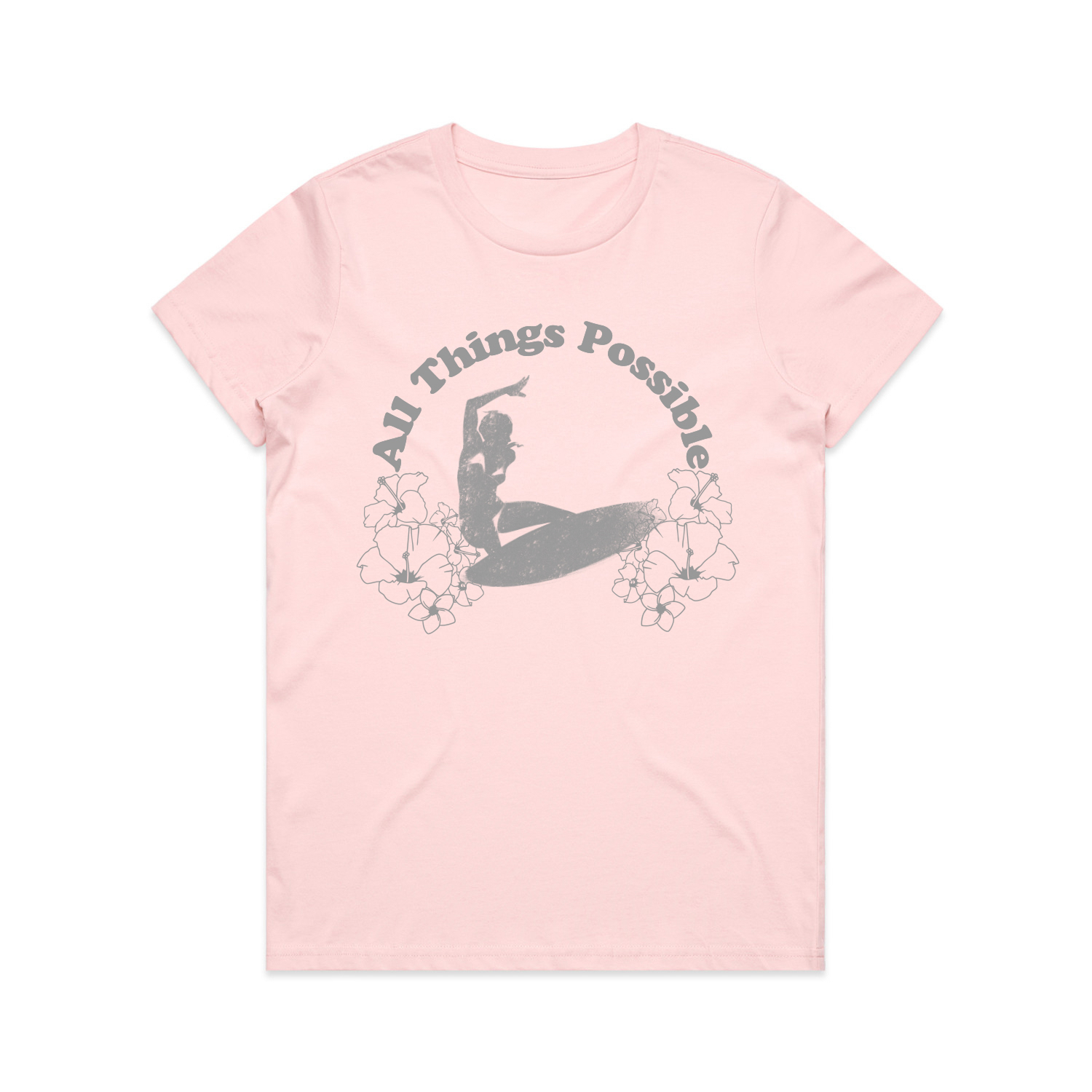 Womens Universal Tee — All Things Possible (Pink)