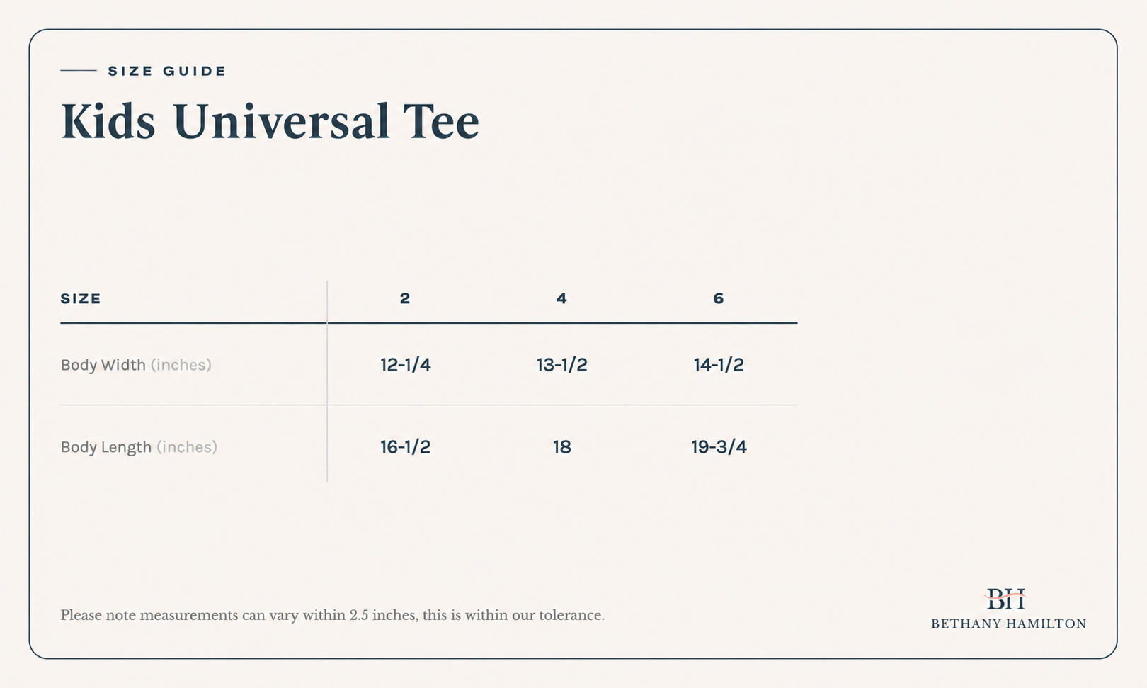 Size Guide