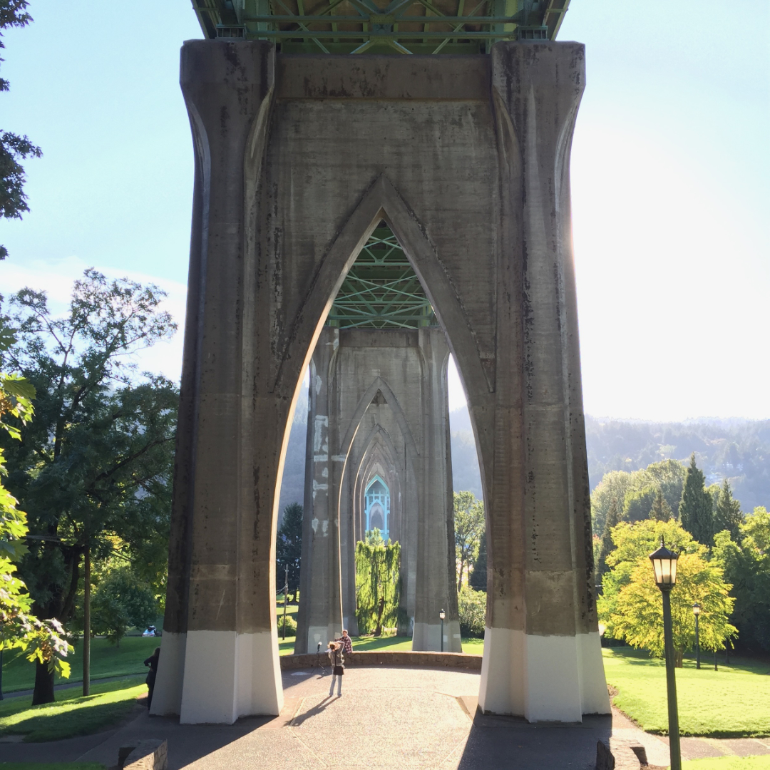 St. Johns Bridge Supports