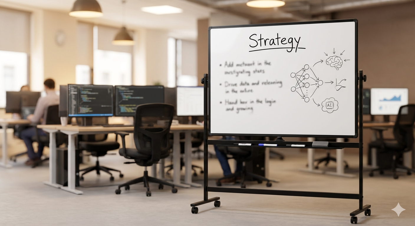 strategy on a whiteboard