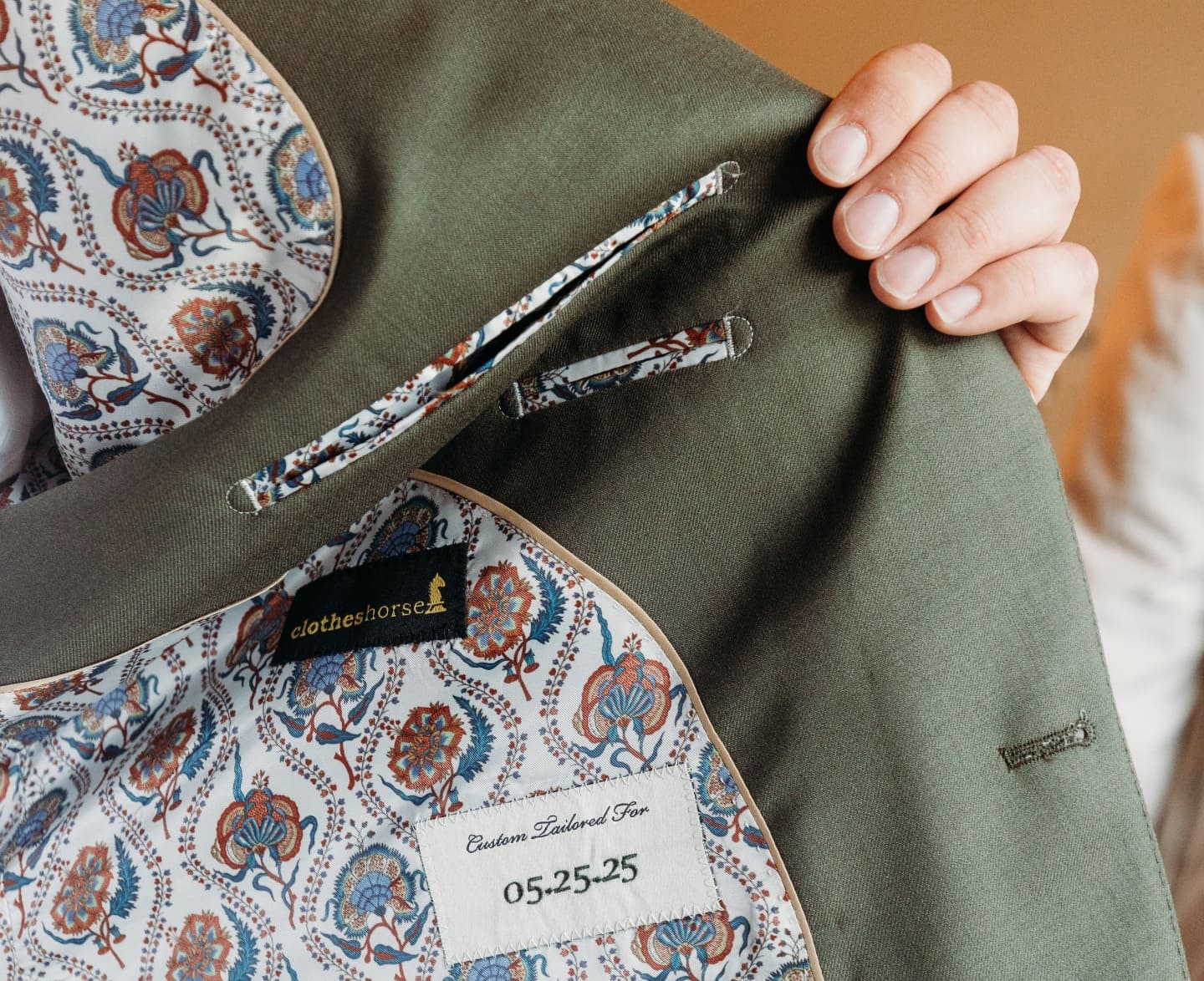 Jacket lining detail