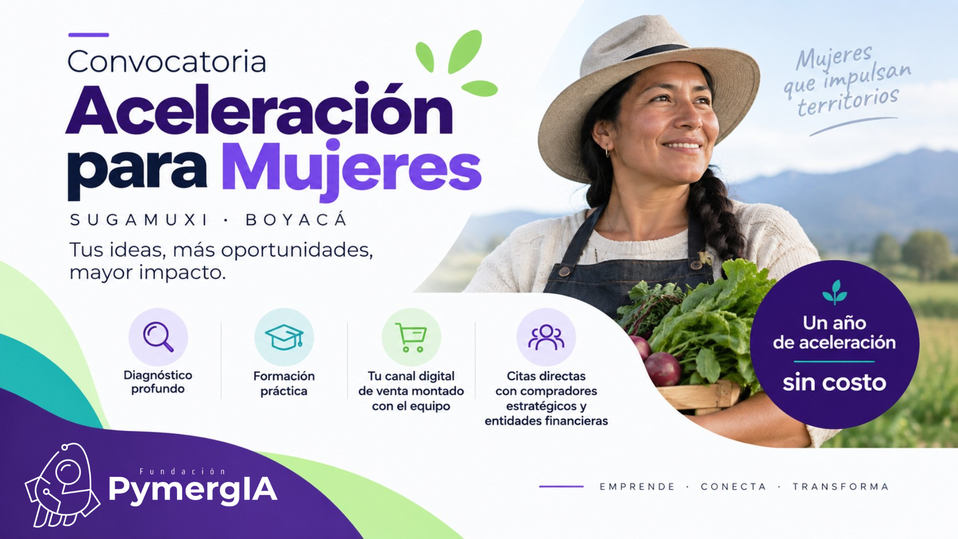 Programa de aceleración para mujeres empresarias de Boyacá
