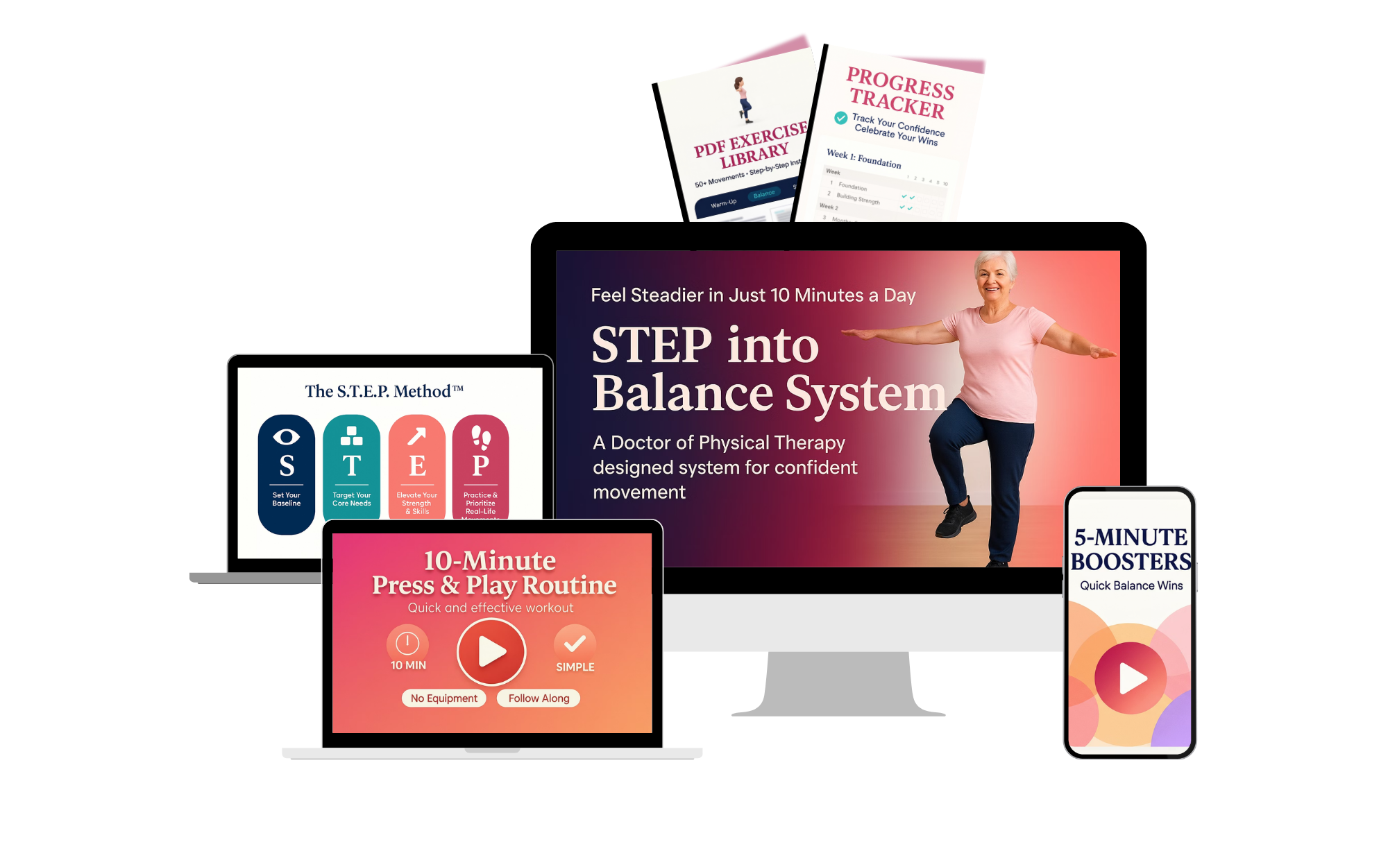STEP into Balance System Mockup