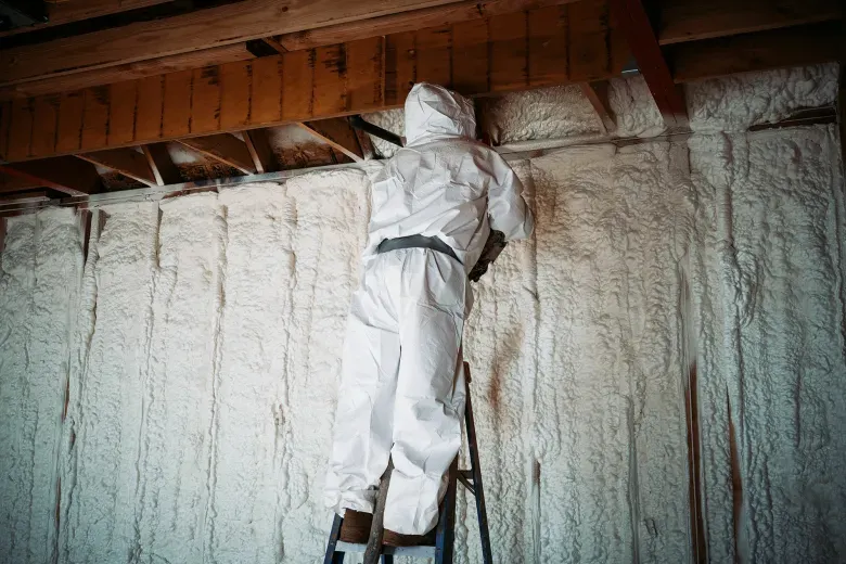 Spresser Spray Foam crew on a Joplin job