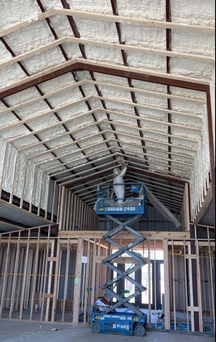 Commercial spray foam insulation