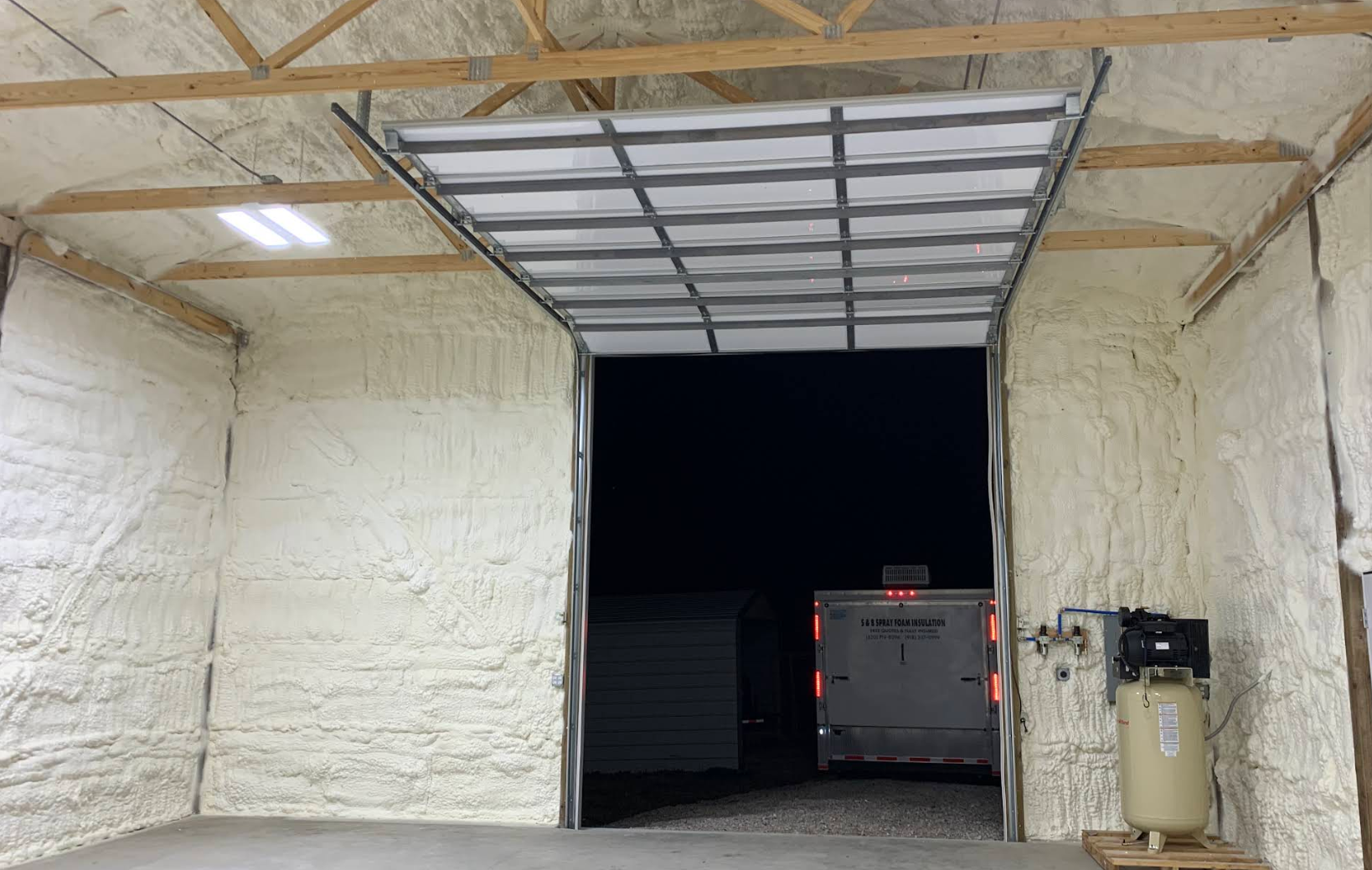 Brandon Walker finished spray foam