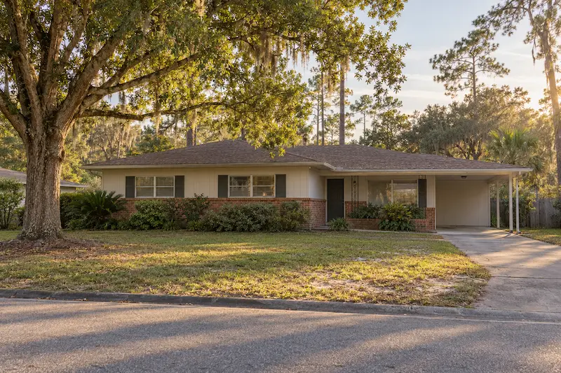 Typical older block home in Orange Park, Clay County, FL