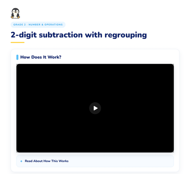 Screen capture of How Does it Work section which features a black box where the video plays Screen capture of How Does it Work section which features a black box where the video plays