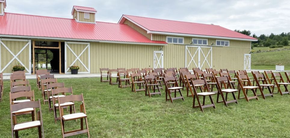 The ceremony lawn
