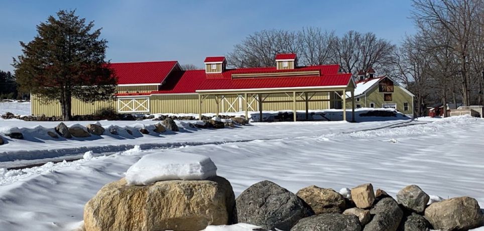 The barn in winter