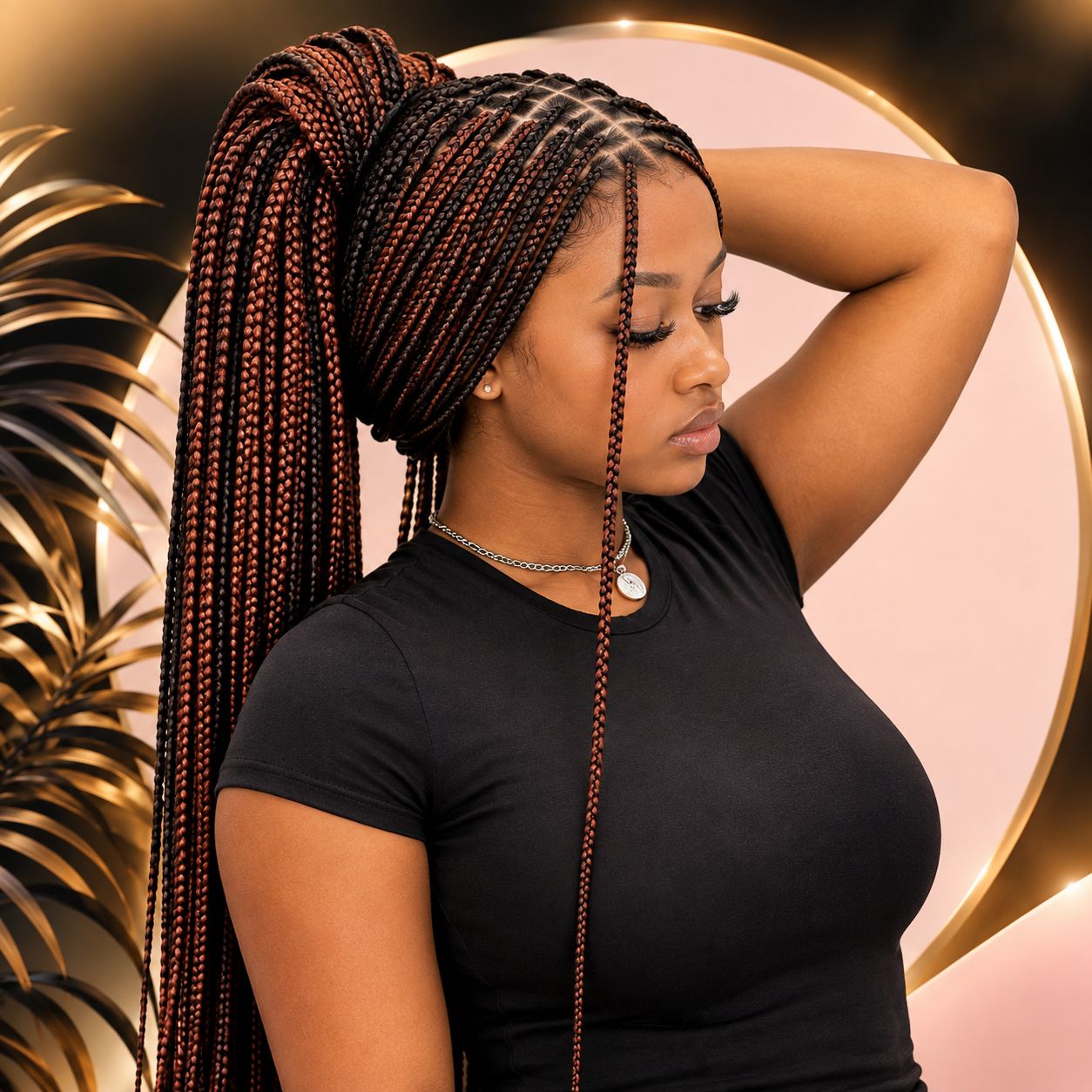 Knotless Braids at Julie Hair Braiding in Baltimore