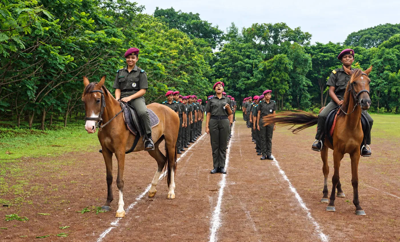 Horse-riding training at Cardinal Warriors