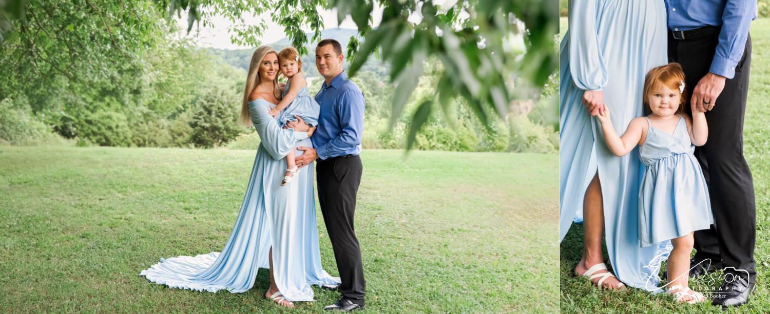 Parents celebrating their growing family in Johnson City, TN