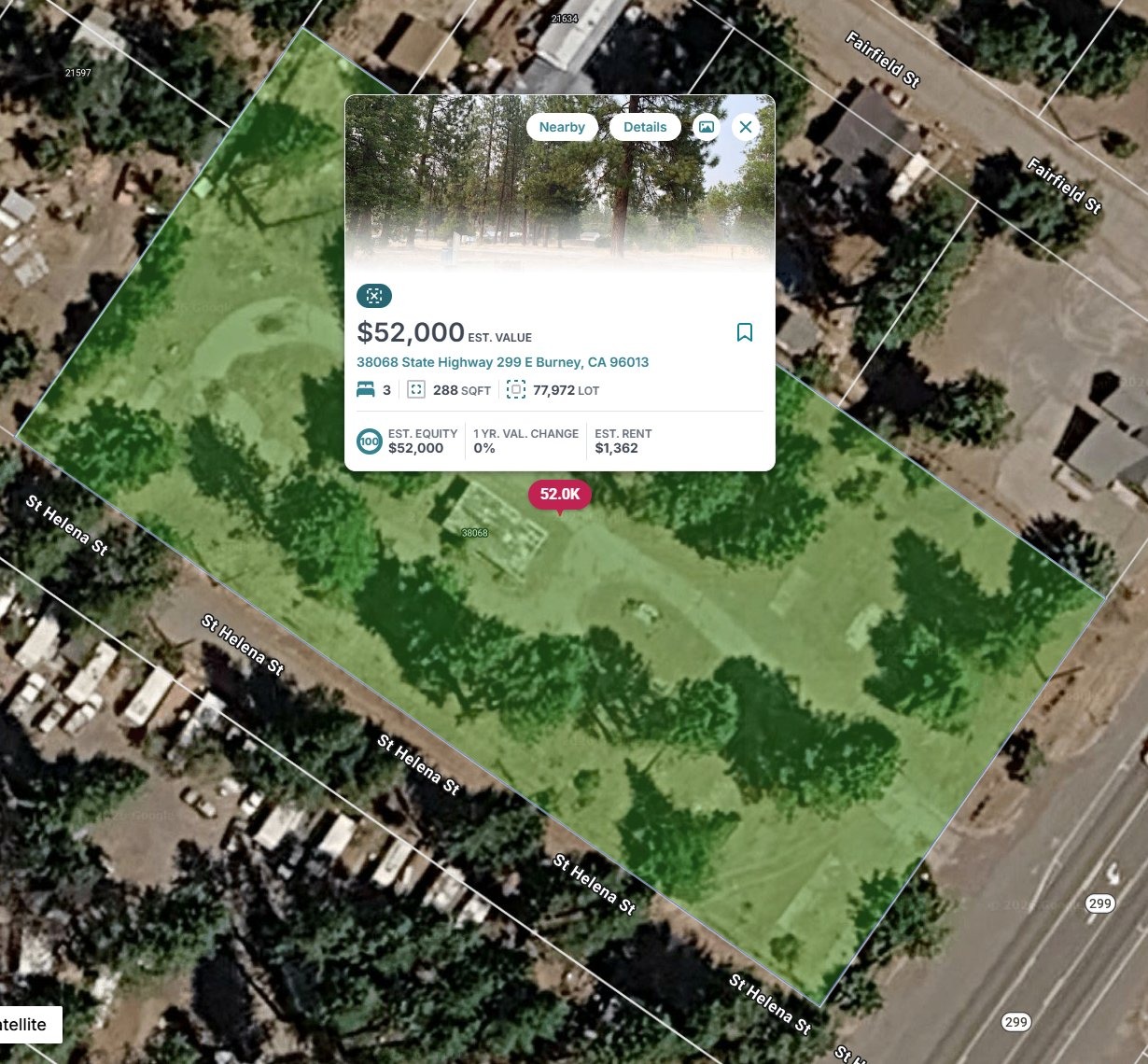Burney Development, an 11-space vacant mobile home park and land for sale on Highway 299 in Burney, California