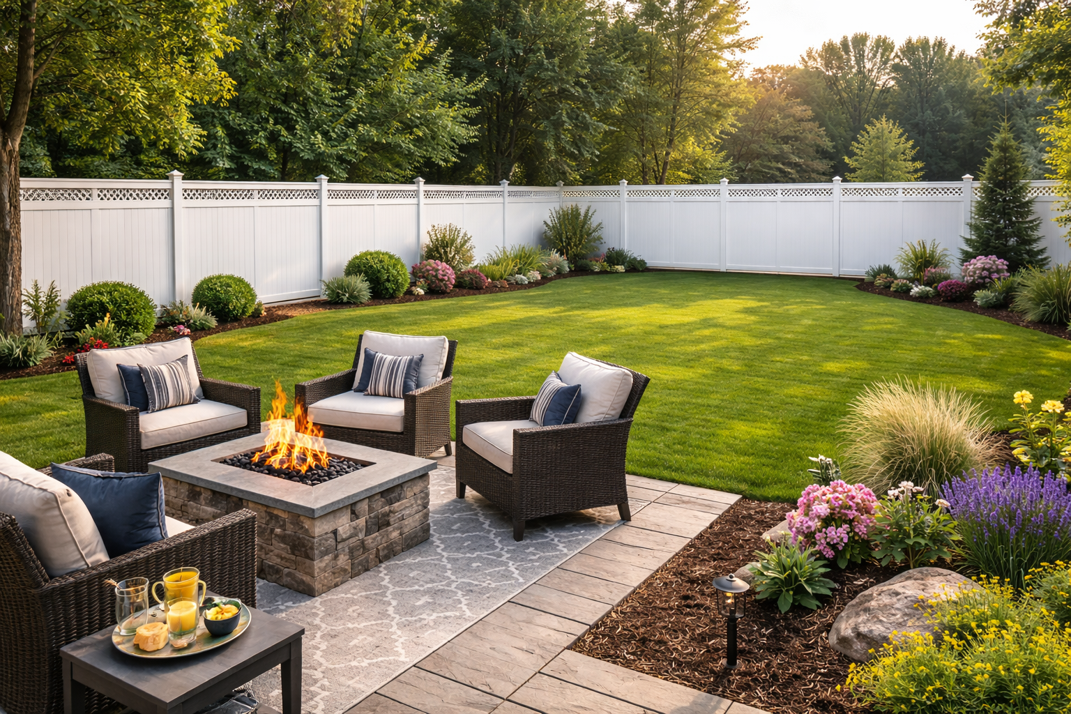 After fence installation