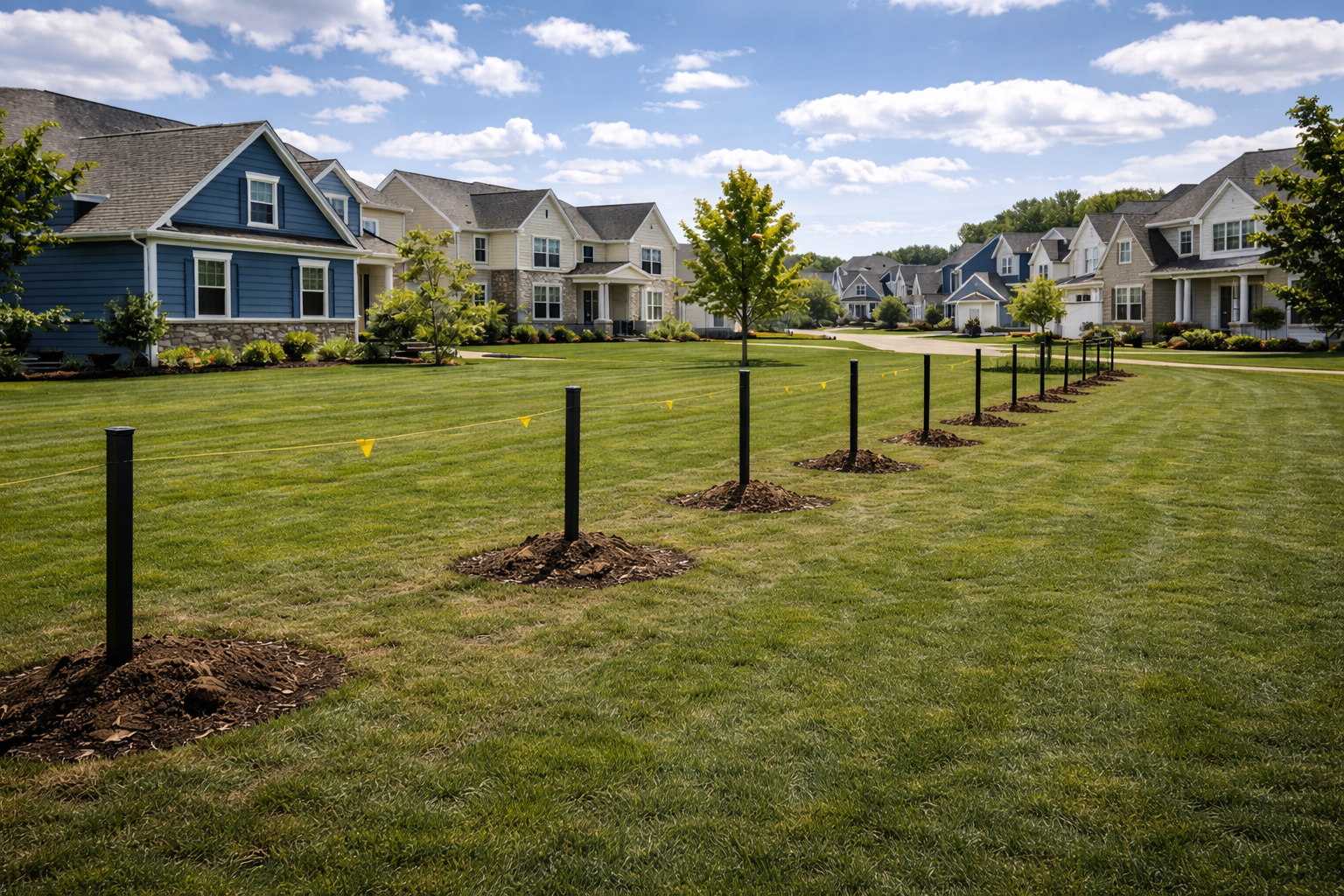 Aluminum fence before