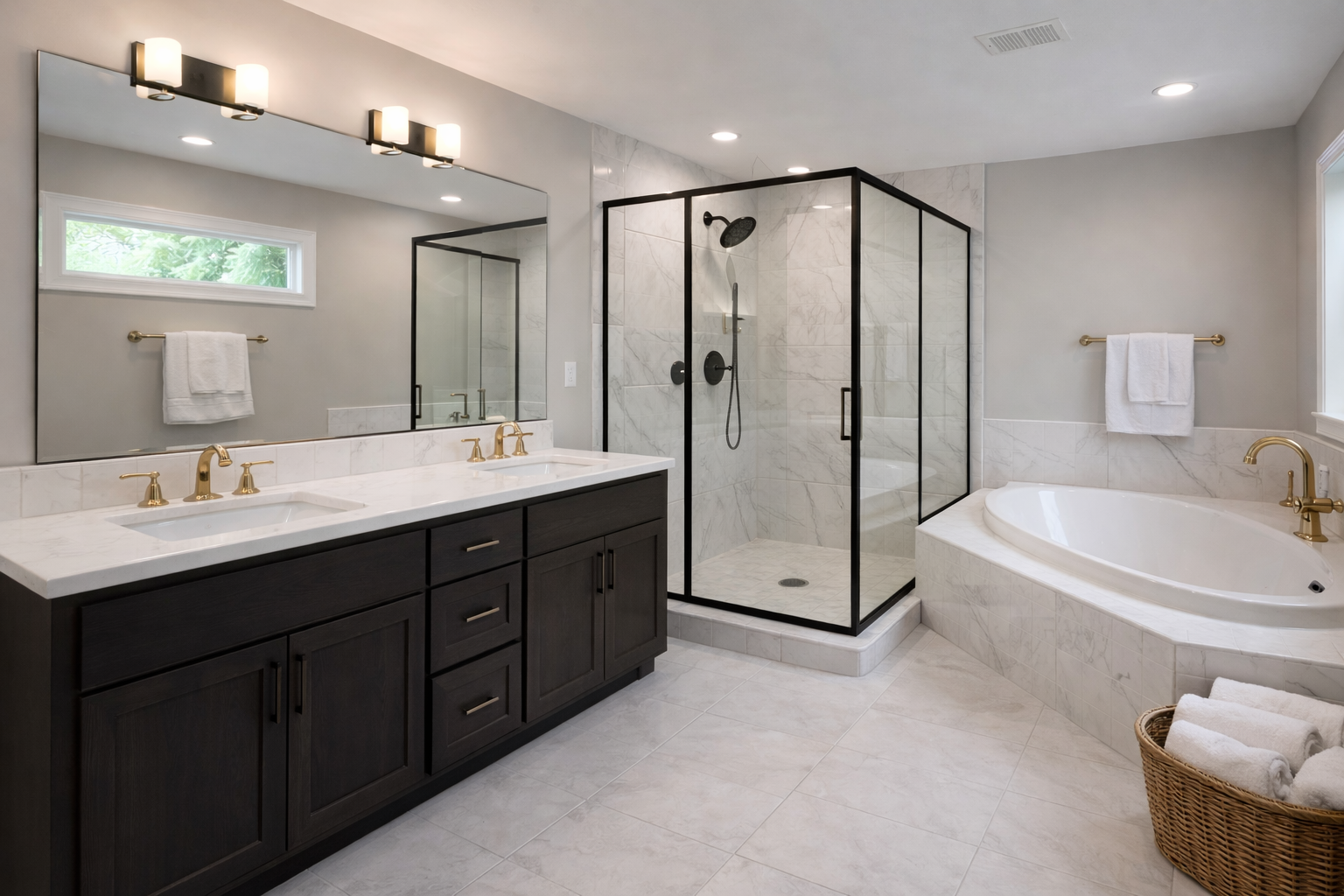 After bathroom renovation