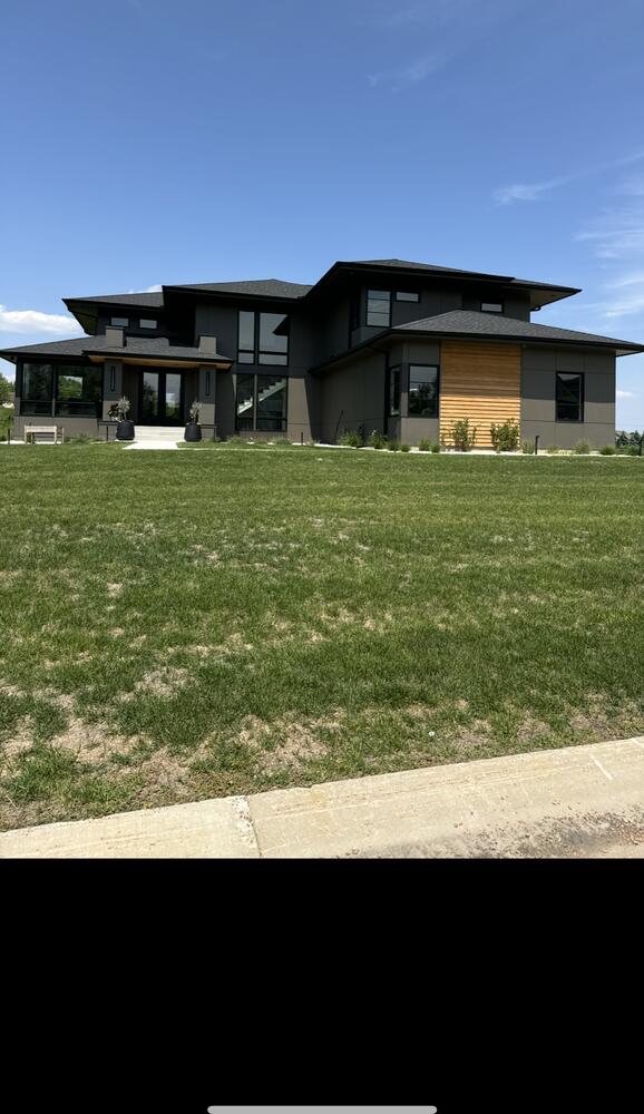 Custom home exterior photo 14