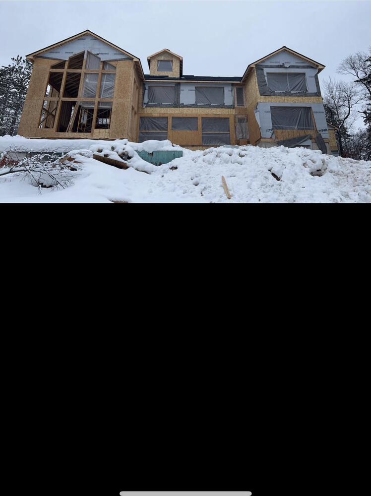 Custom home exterior photo 20