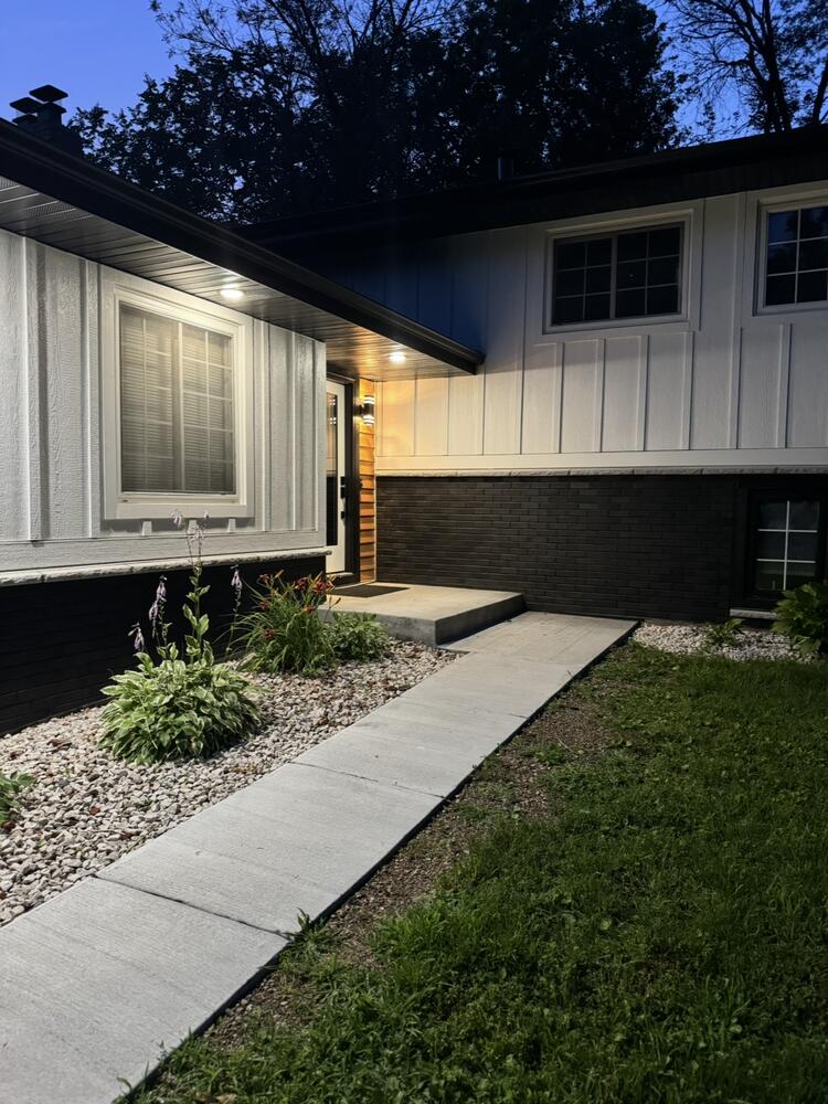 Custom home exterior photo 3