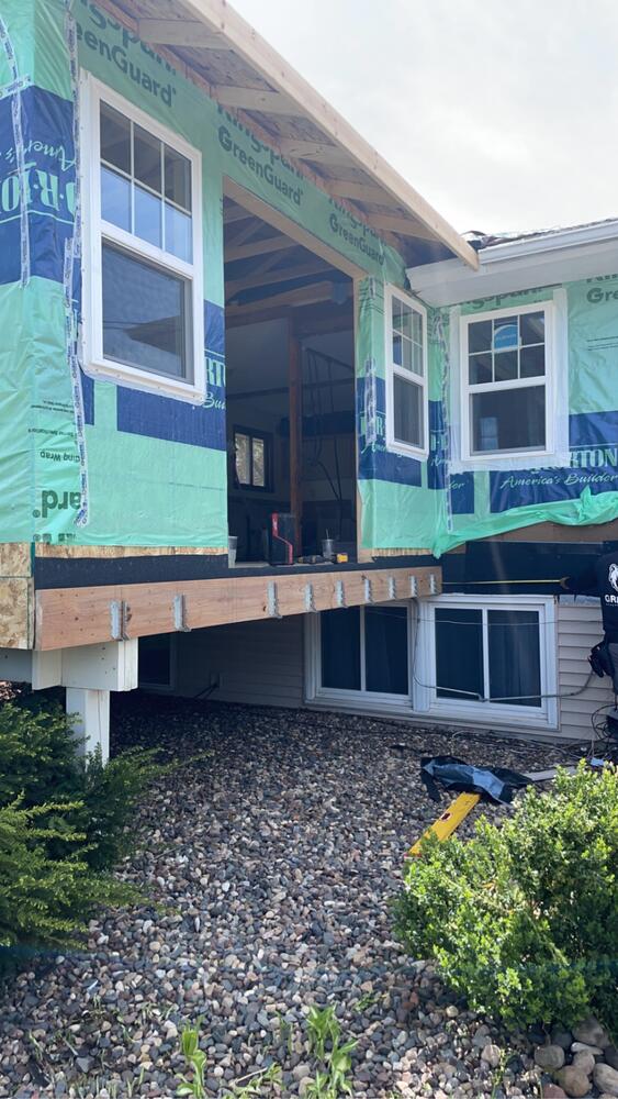 Custom home exterior photo 6