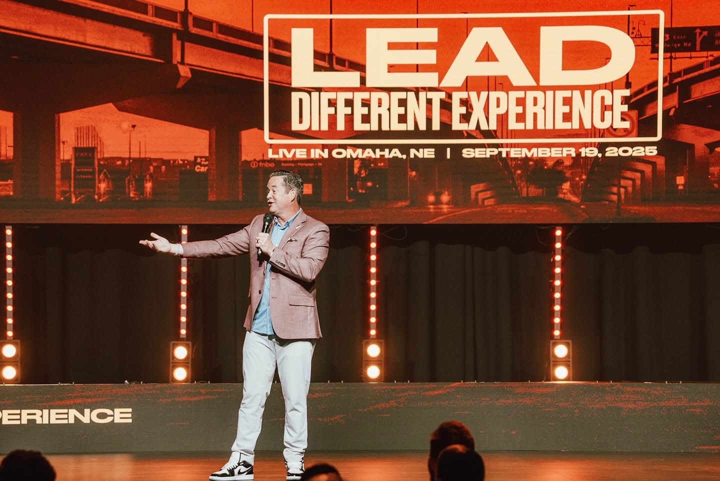 Chad Reelfs speaking to a live audience