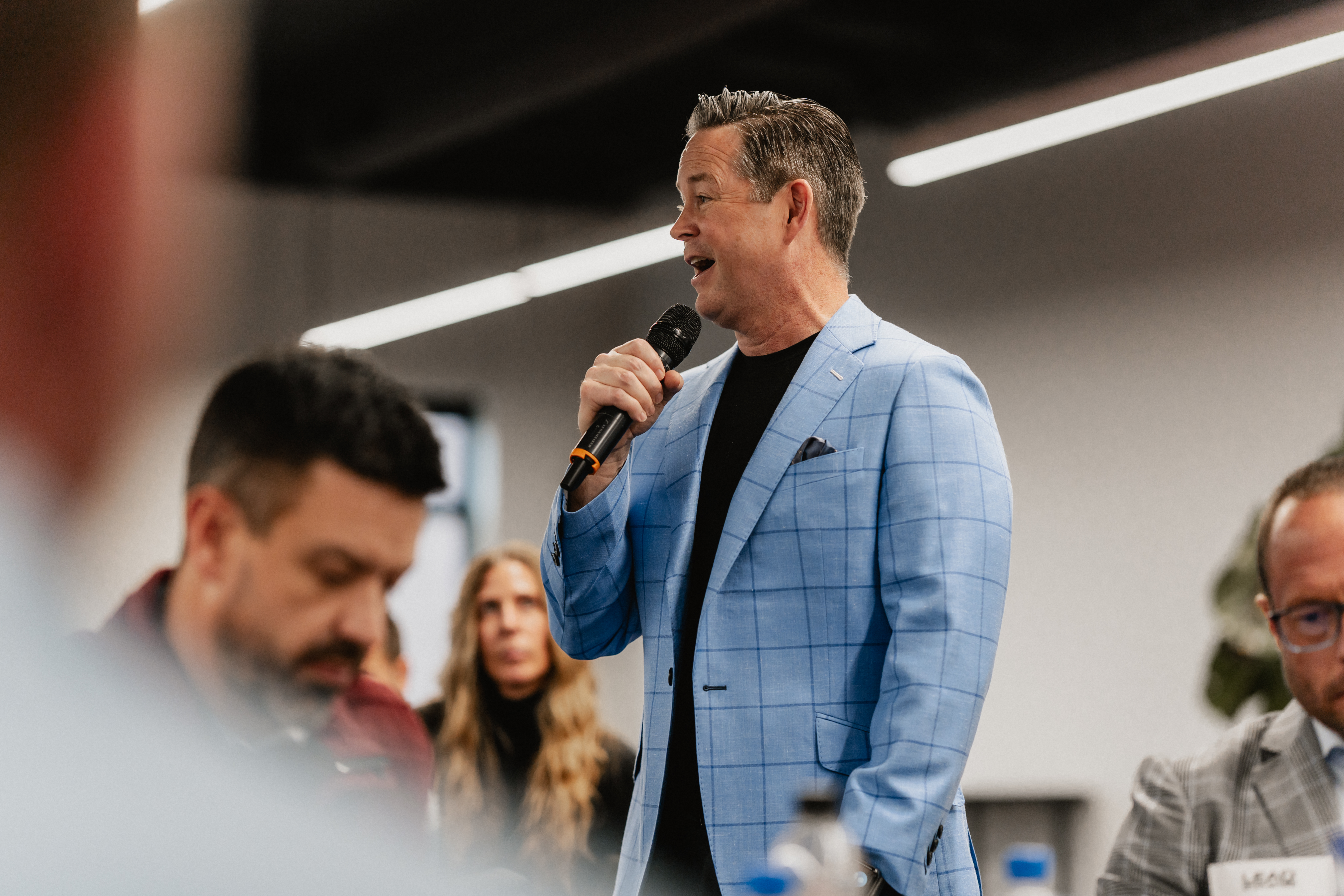 Chad Reelfs speaking at the Lead Different Experience in Omaha, Nebraska