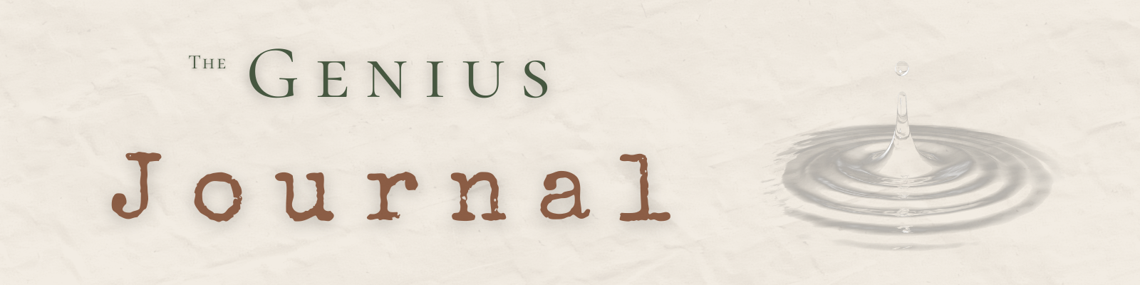 Logo for The Genius Journal, a blog by The Genius Cultivator