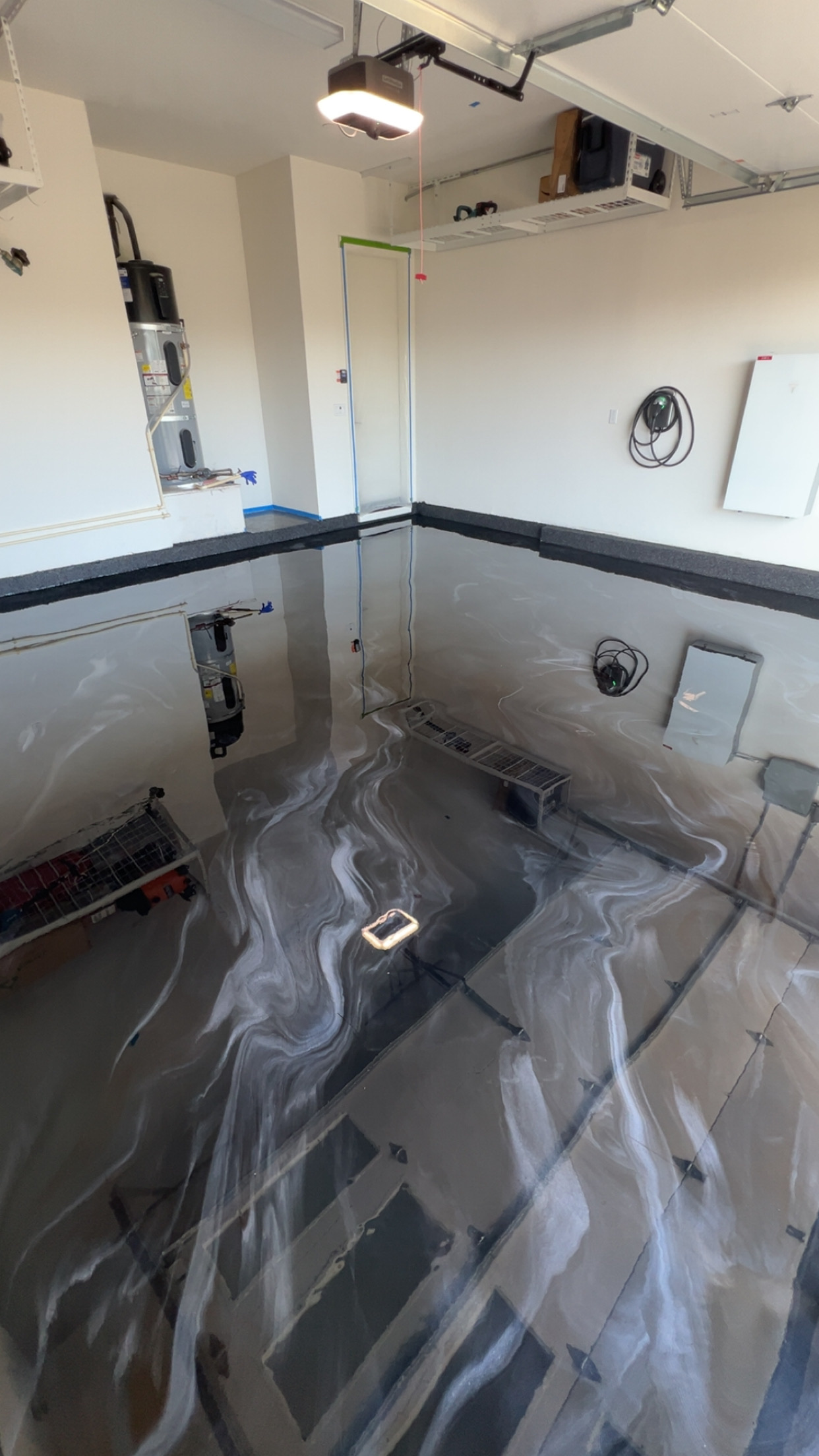 Metallic epoxy floor project