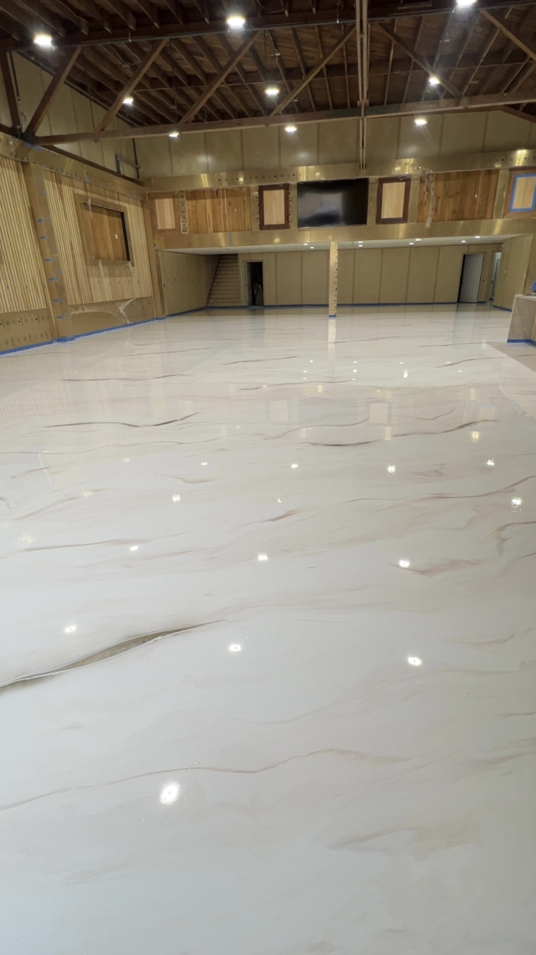 Metallic epoxy floor project