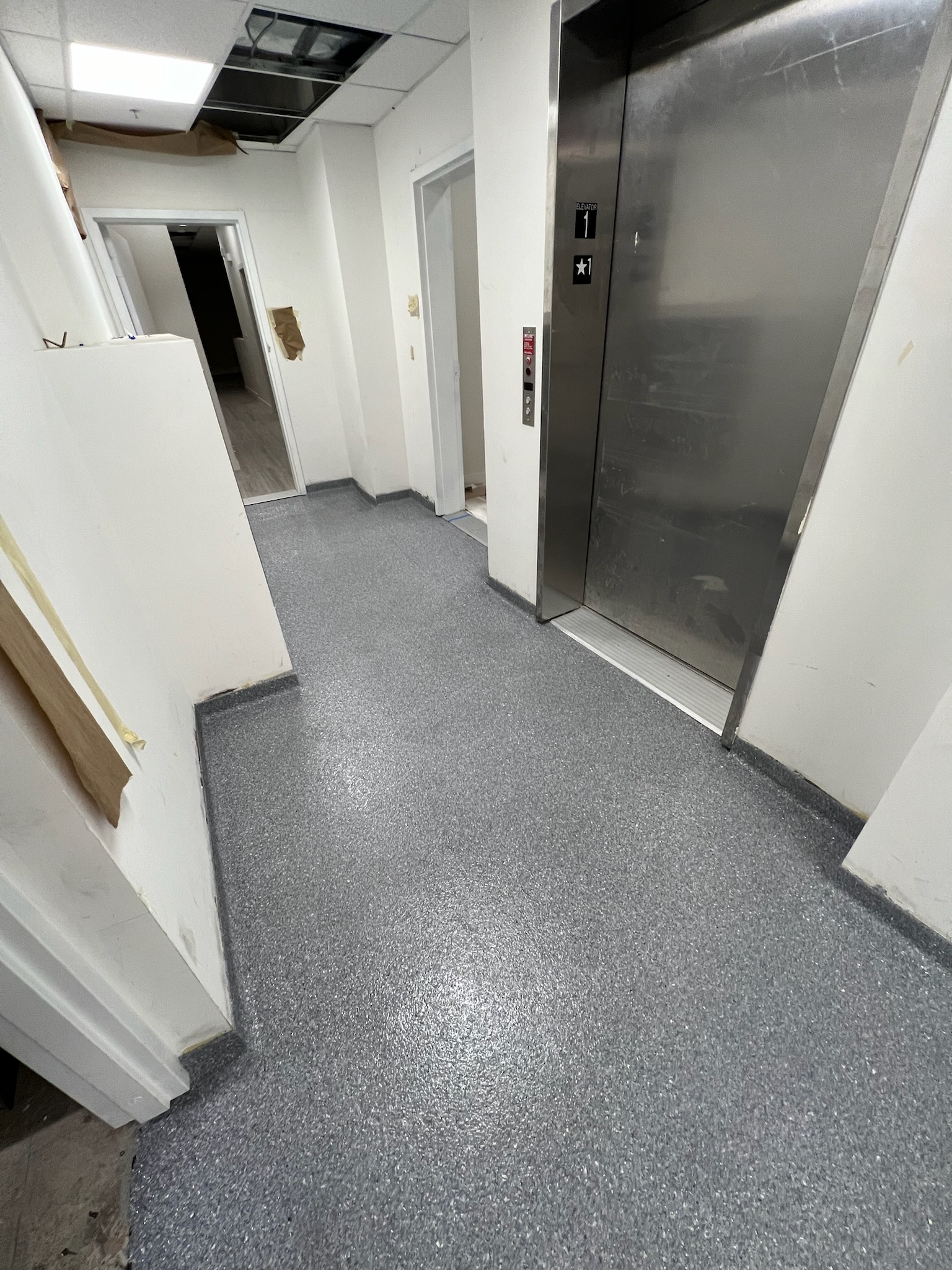 Commercial epoxy floor project