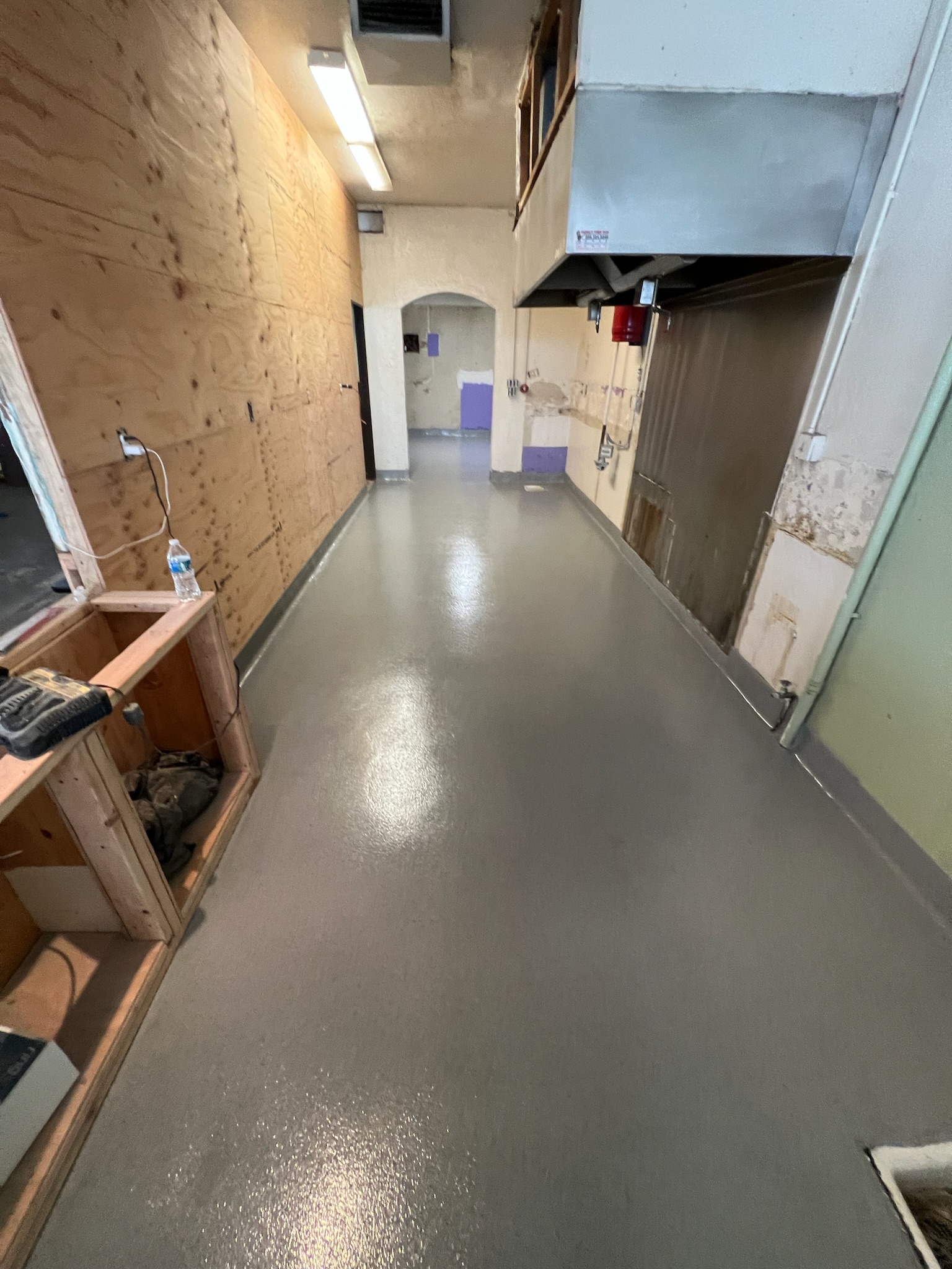 Commercial epoxy floor project
