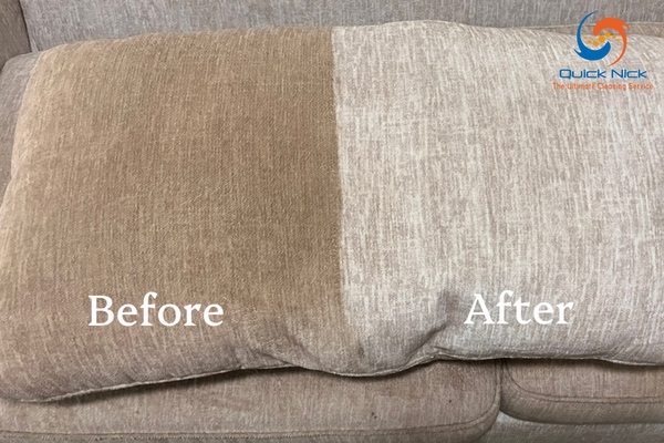 Professional upholstery cleaning can remove years of buildup. Professional upholstery cleaning can remove years of buildup.