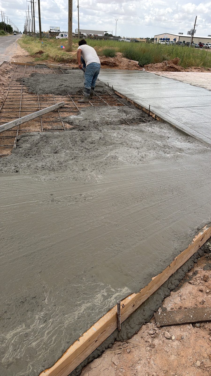 Concrete finishing work by Andy's Concrete Finishing, Denton TX
