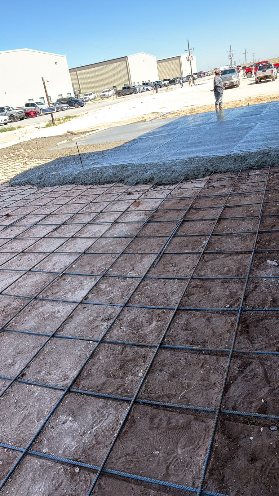 Concrete pour and finish by Andy's Concrete Finishing, Denton TX