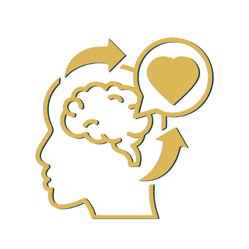 Emotion drives action icon