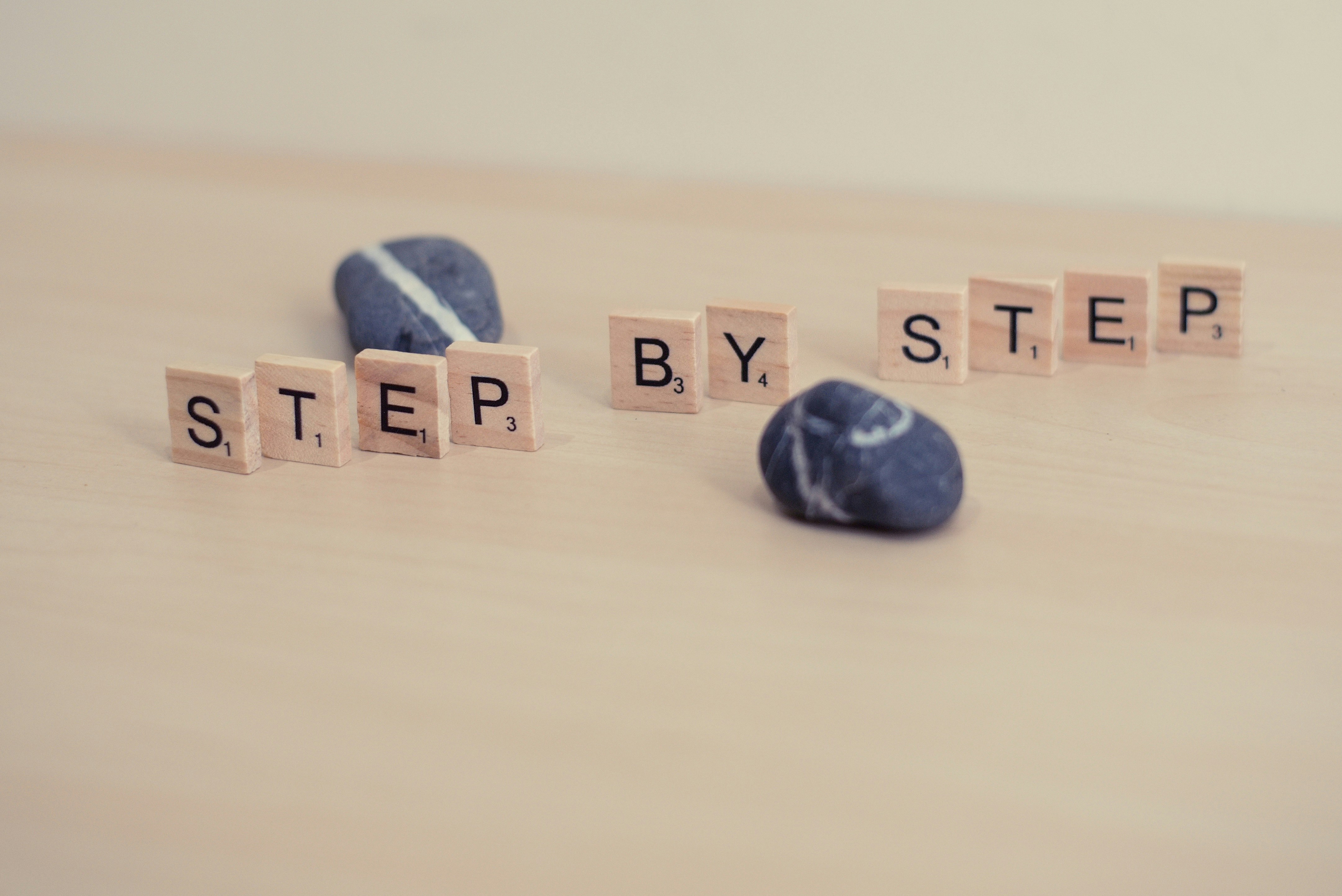 tiles saying step by step tiles saying step by step