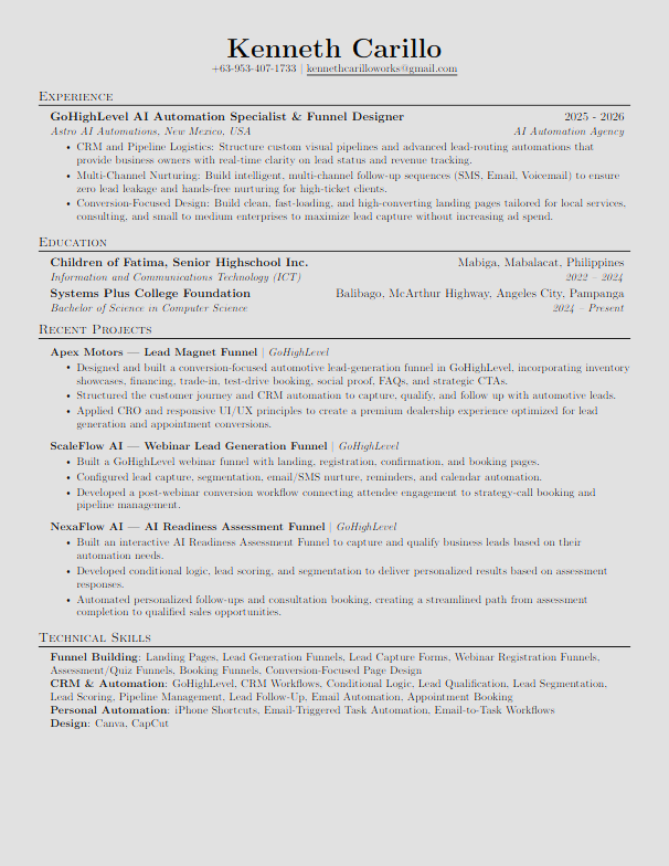 Resume preview