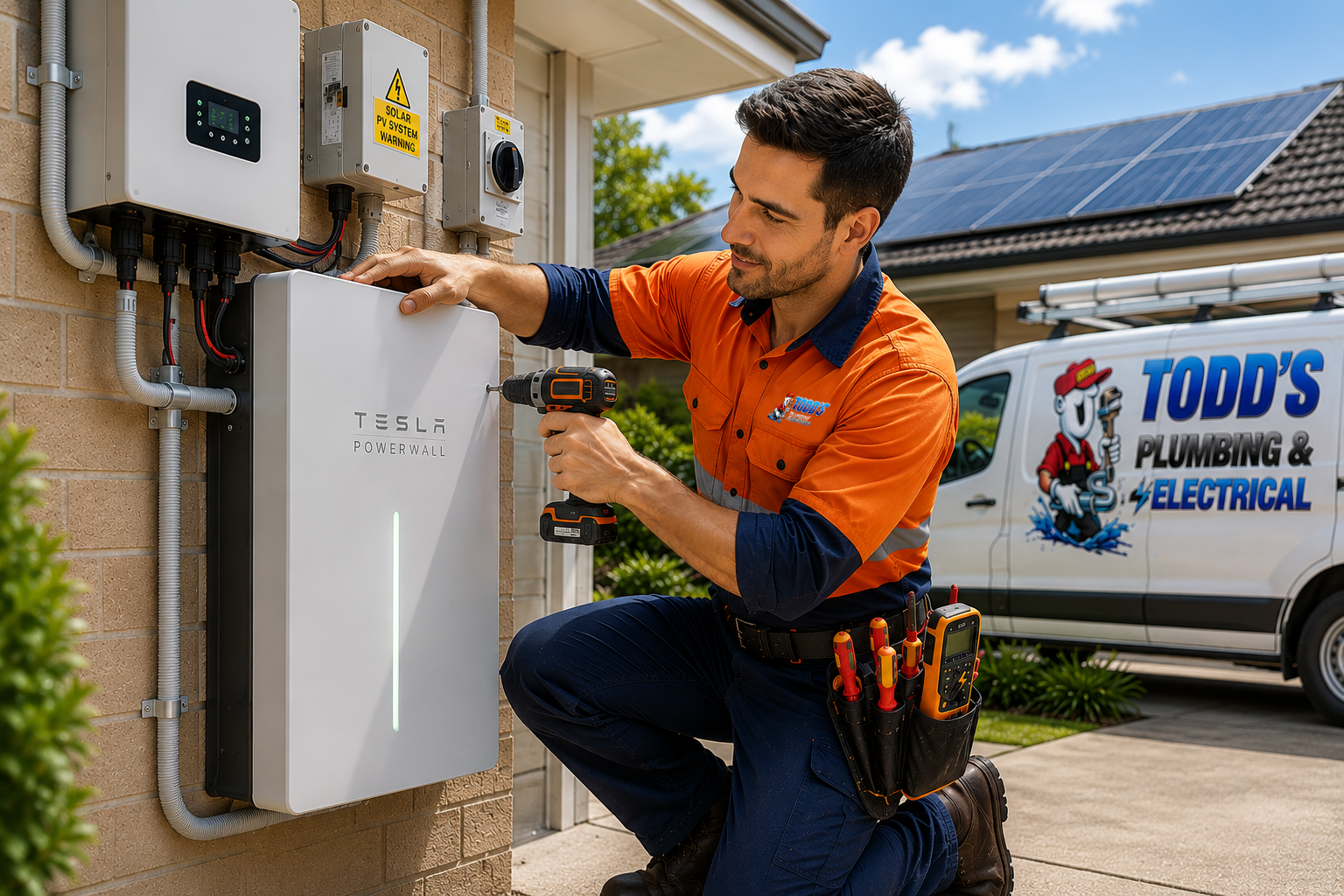 Solar Battery Installation