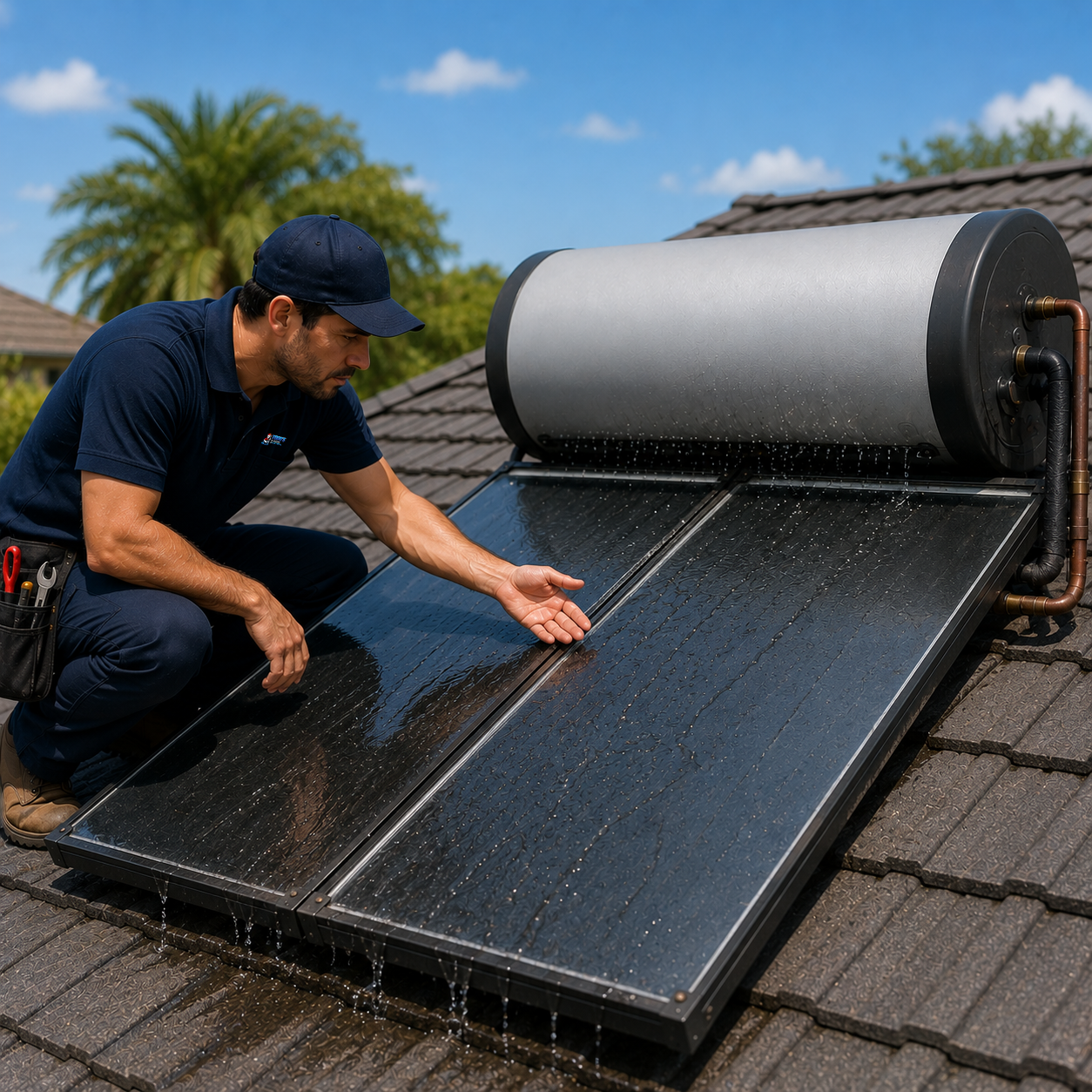 Solar hot water repairs