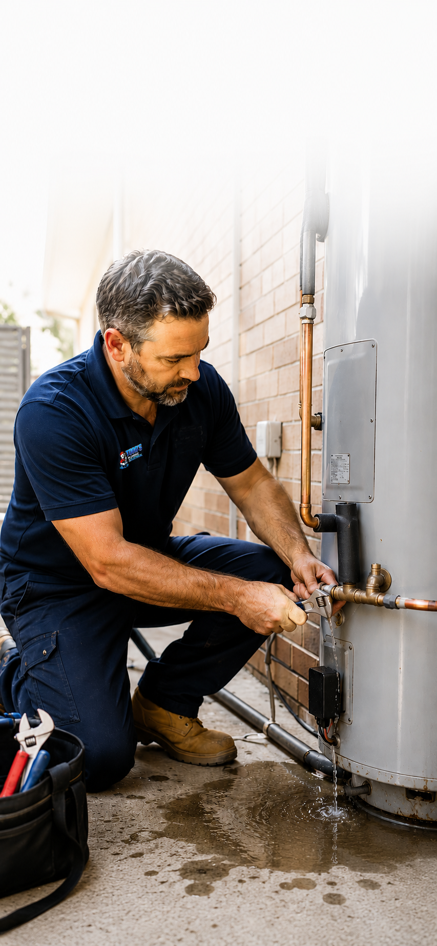 PTR valve leaking Gold Coast hot water plumber