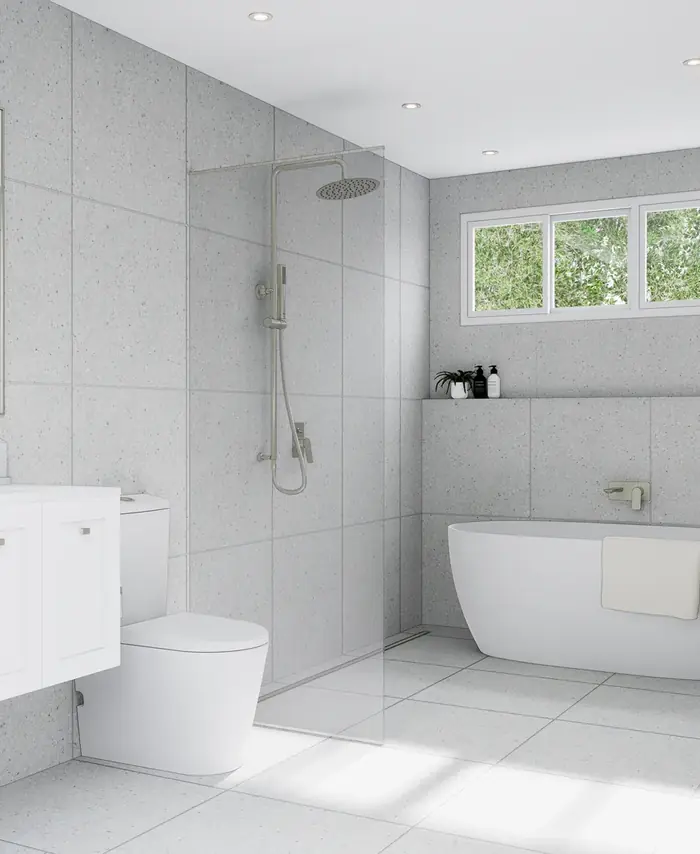 Elevate range bathroom