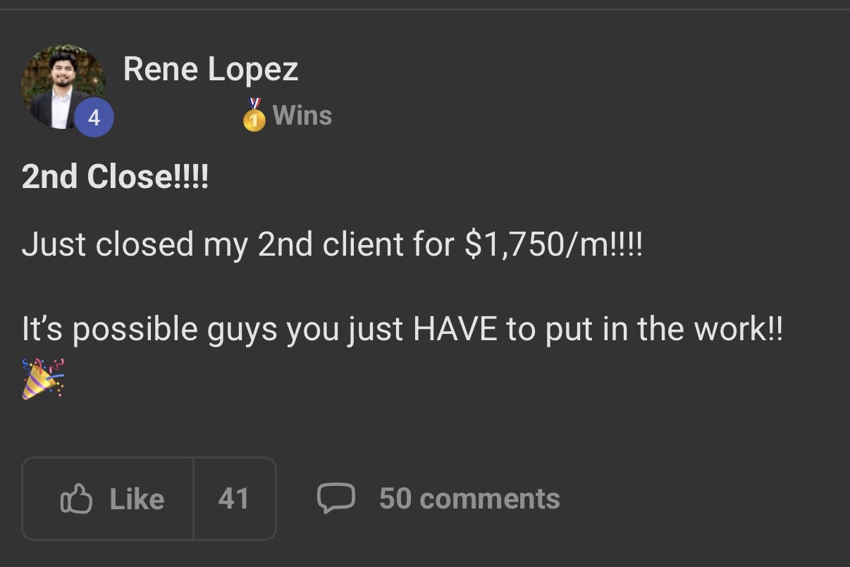 Rene Lopez result screenshot