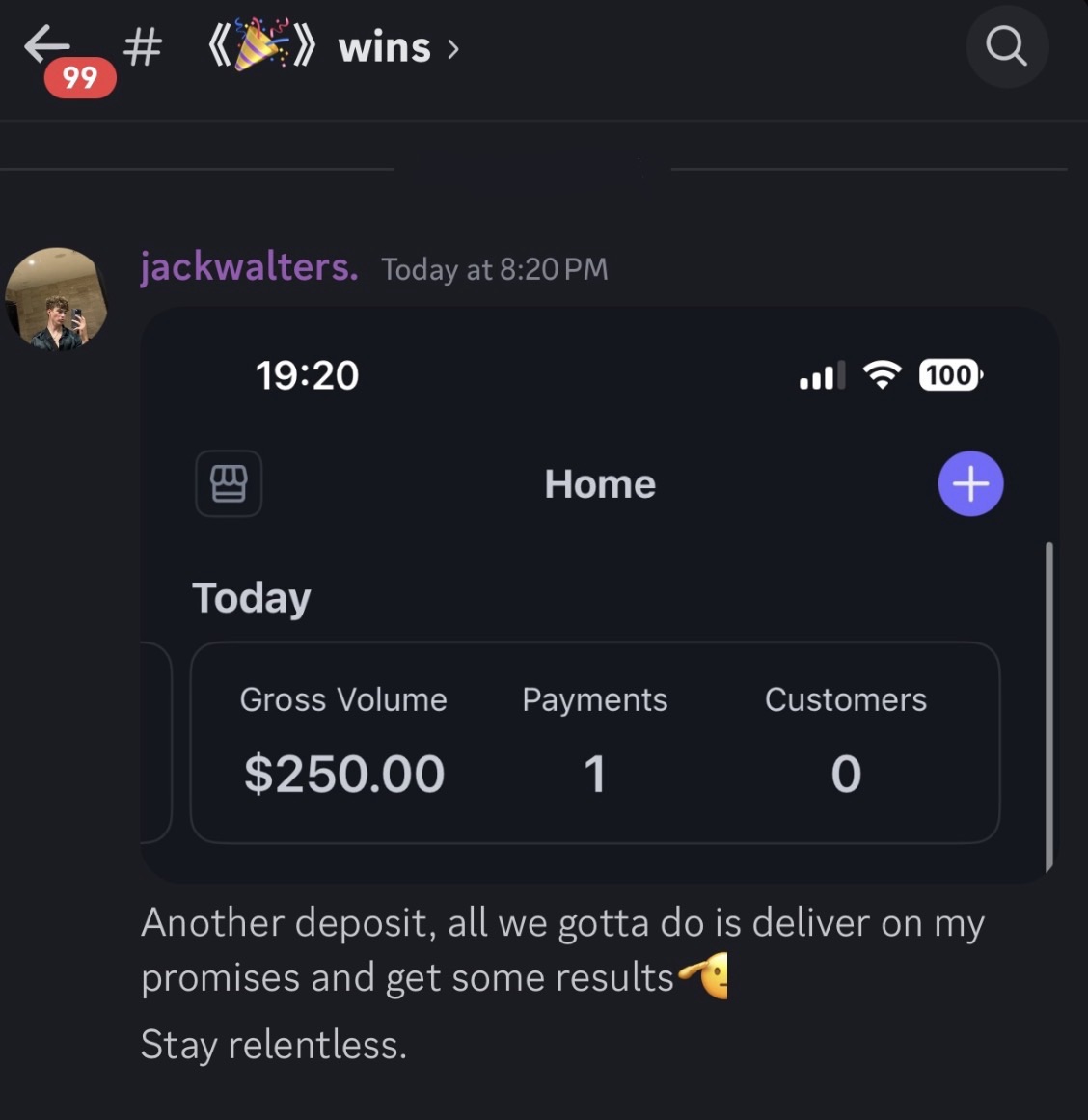 Jack Walters result screenshot