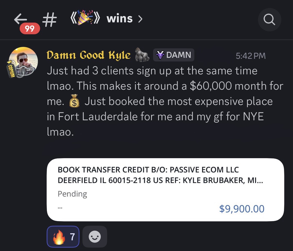 Kyle result screenshot
