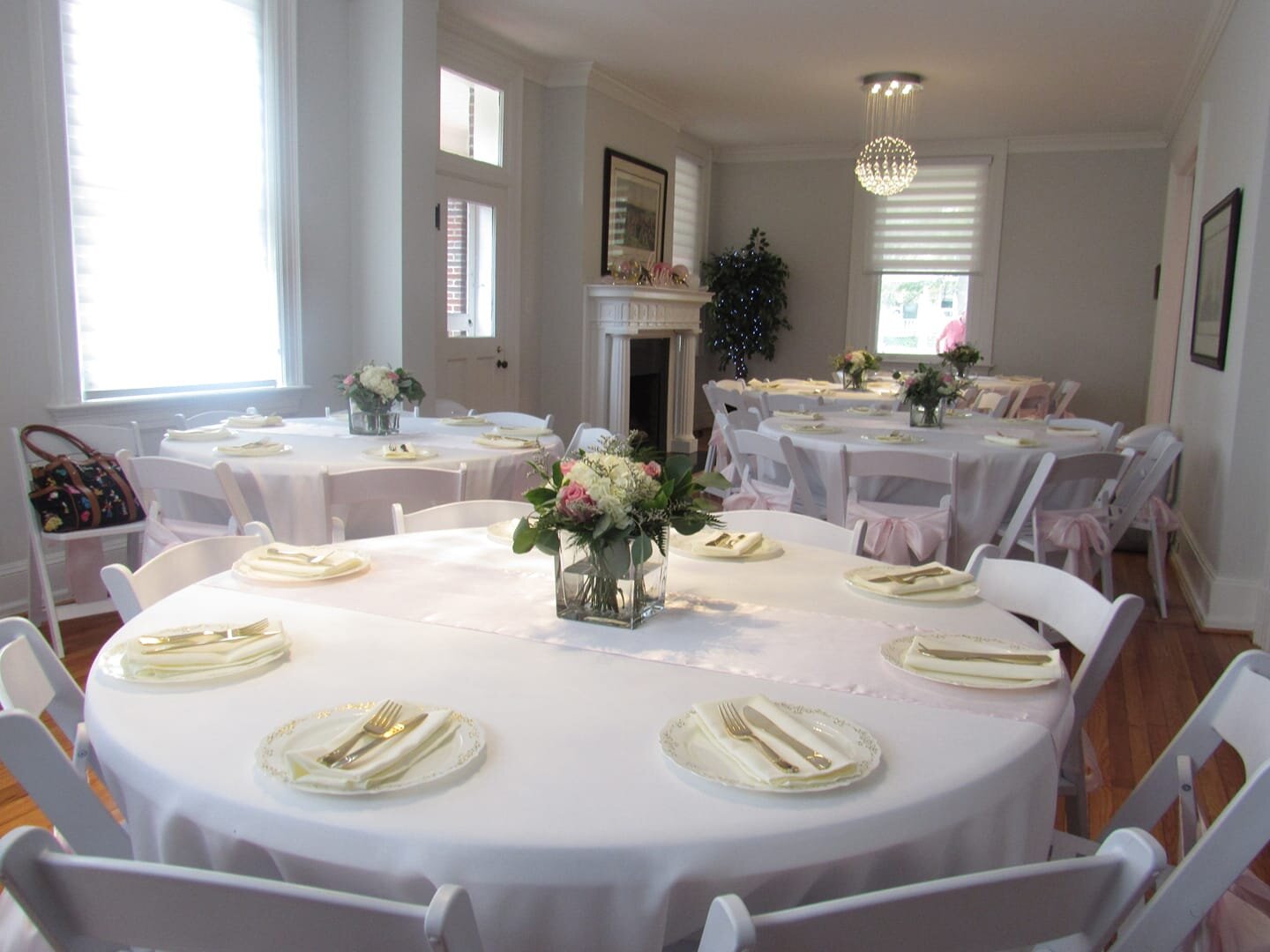 wedding rehearsal dinner setup bent oaks manor