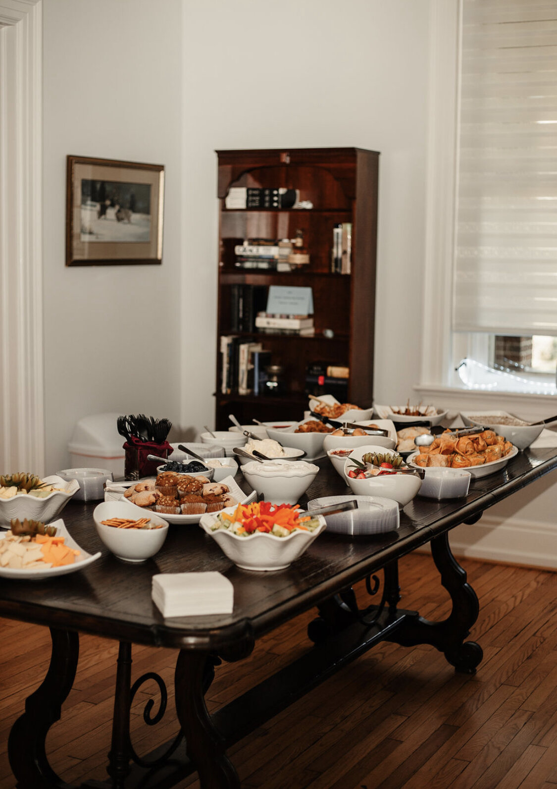 catered lunch spread