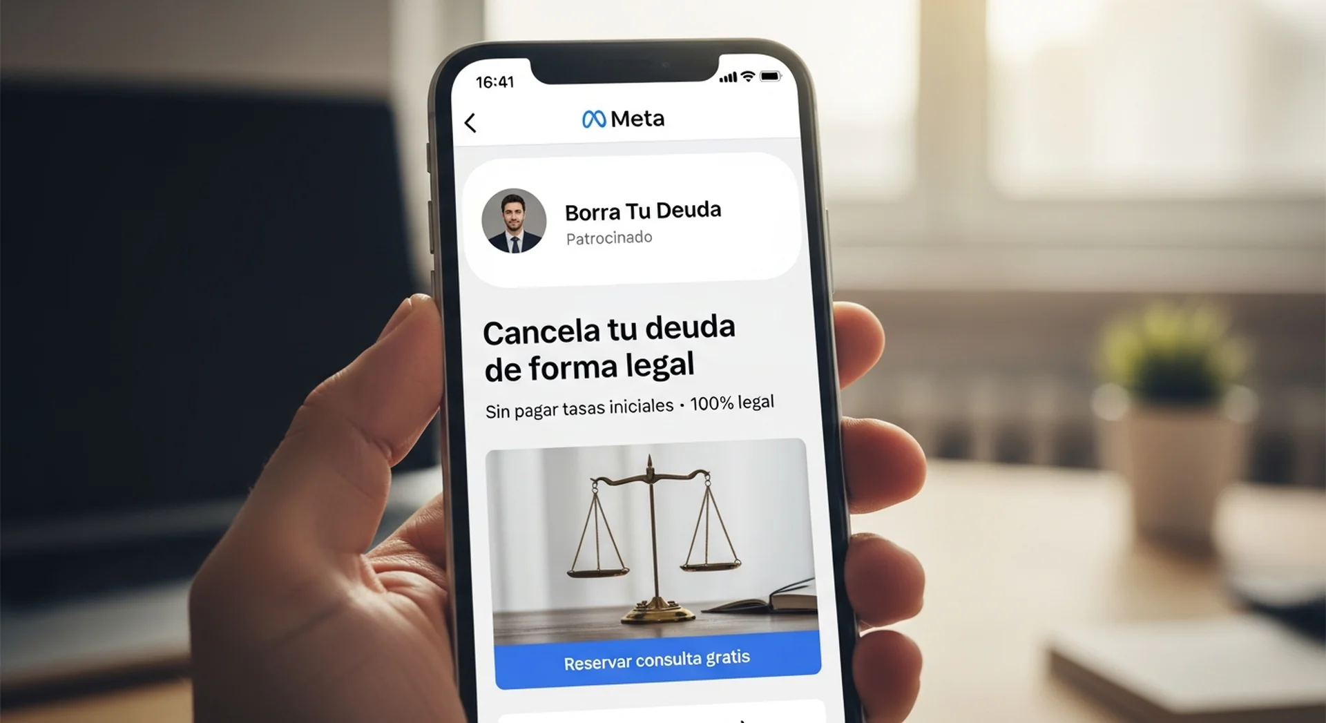Anuncio Meta de Borra Tu Deuda · 'Cancela tu deuda de forma legal'
