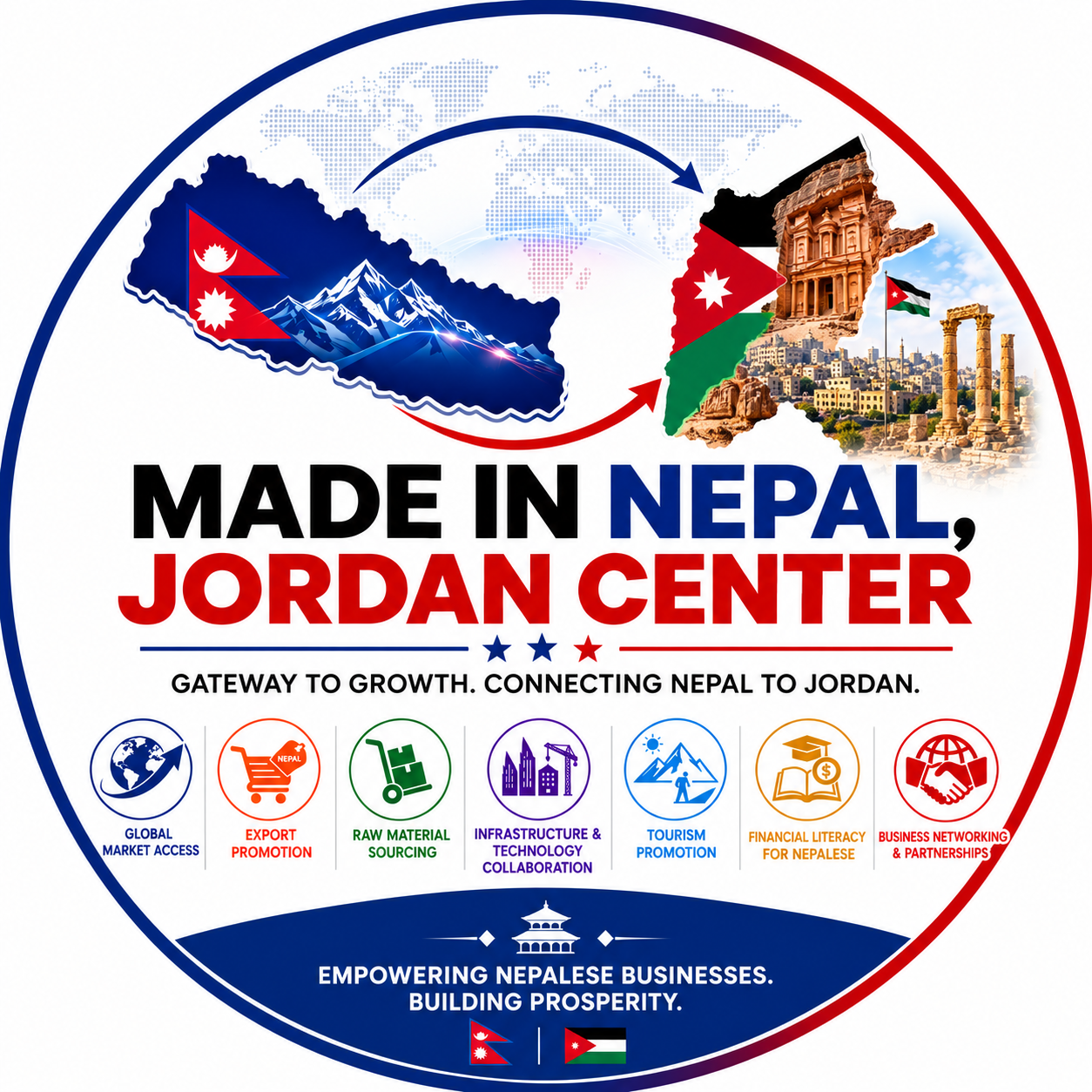 Made in Nepal, Jordan Center logo